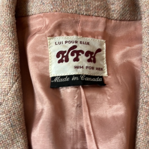 LUI pour Elle HFH him for her Vintage tweed blazer - Picture 2 of 13